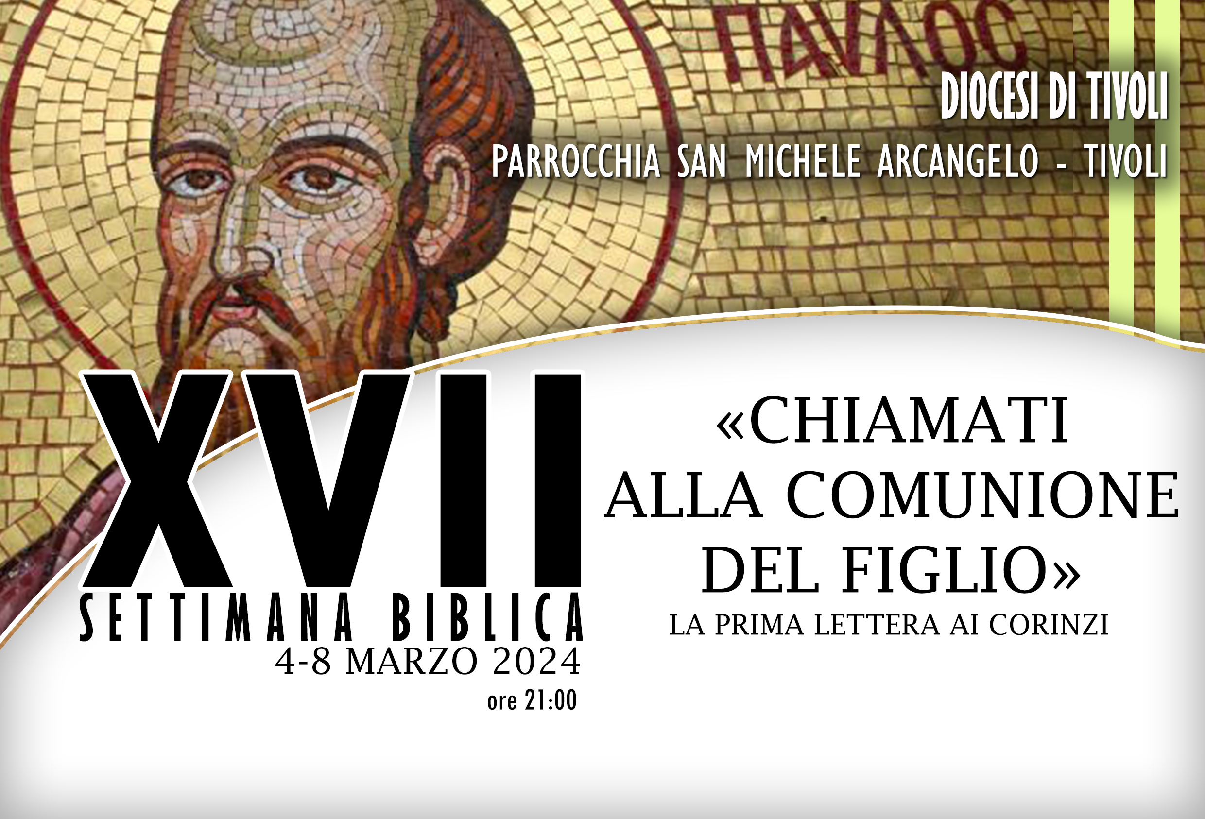 apertura della XVII SETTIMANA BIBLICA «CHIAMATI ALLA COMUNIONEDEL FIGLIO»